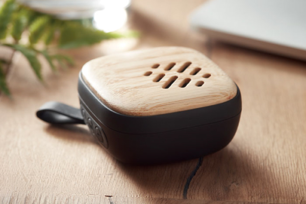 Speaker in bamboo